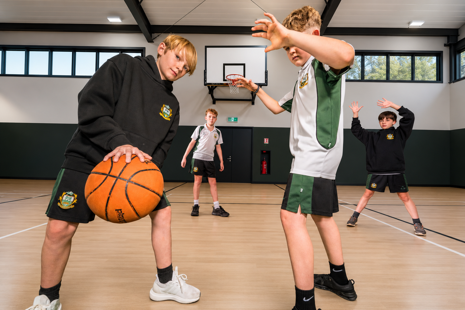 Sackville pupils playing sport
